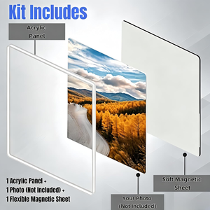 Juego de Imanes Acrílicos Magnéticos Suaves Reutilizables para Fotos, Personalizables al por Mayor, para Refrigerador, Recuerdos y Manualidades - Product Image 2
