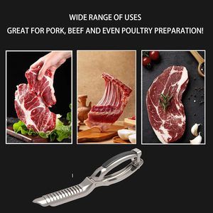 Rib Prep Rib Membrane Remover <b>Tool</b> Trimming Peeling Ribs Rib Membrane Remover Grilling <b>Tools</b> <b>BBQ</b> Rib Preparation <b>Tool</b> - Product Image 6