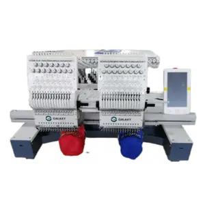 Good Quality High Speed two heads embroidery machine suitable for Hat Embroidery with brother embroidery software