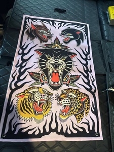 Biểu Tượng Tùy Chỉnh Thăng Hoa In Ấn Đồng Bằng Vải Lanh Treo Tường Trống Biểu Ngữ Cờ Cờ - Product Image 3