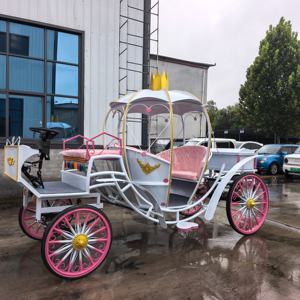 Chariot de luxe royal à chevaux, électrique, avec éclairage LED, taille réelle, pour 4 à 6 personnes, idéal pour les mariages - Product Image 2