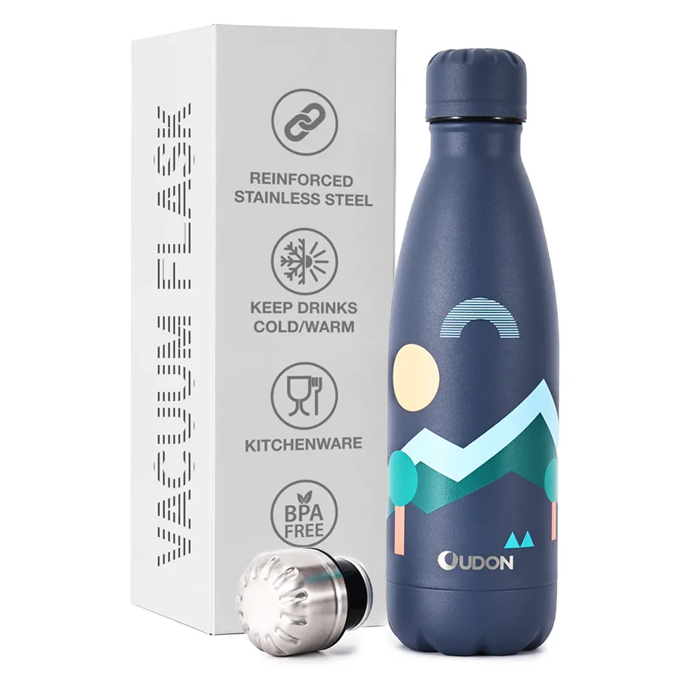 Cola-geformt Edelstahl vakuum isoliert Sport-Wasserflasche mit individuellem Logo