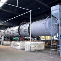 Four de carbonisation à tambour à refroidissement automatique, processeur de biomasse continu pour maïs, production quotidienne de 3,5 tonnes, configuration à double brûleur
