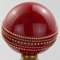 Trophée de cricket en résine en gros avec base en résine rouge et or antique 29,0 cm – Récompense de championnat de cricket