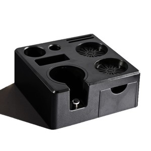 Soporte para tamper de café espresso Casso, base cuadrada de ABS, almacenamiento multifuncional para cafeterías - Product Image 5