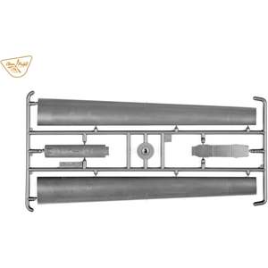 Kit de modèle en plastique transparent pour drone MQ-1C à l'échelle 1/48 avec pièces photoémaillées, gris, 113 pièces - Product Image 3