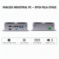 PC Embebido de Bajo Consumo, Intel N5095 4 Núcleos, DDR4 16GB, M.2 NVMe, SATA, RS232, WIFI, BT, Win11, Linux, para POS, Cajero Automático, Kiosco, Mini PC Industrial