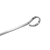 Brochettes de kebab en métal larges et réutilisables pour l'extérieur Grille de four Grill BBQ Barbecue Viande Poulet Pomme de terre Crevettes Aliments Pizza Outils
