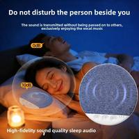 Mini-enceinte sans fil sous oreiller avec boîtier en plastique V5.4 - Conception portable à profil bas pour le sommeil