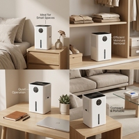 Nouveau déshumidificateur pour réservoir d'eau domestique 1800ML par jour Portable déshumidificateur silencieux intelligent pour la maison chambre salle de bain sous-sol