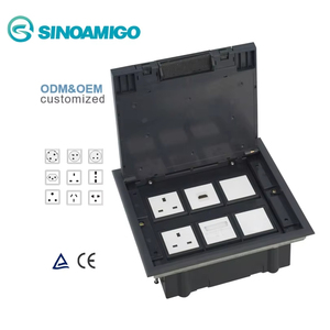 Sinoamigo Anh Đức Sàn thép không gỉ an toàn hộp sàn Ổ cắm ổ cắm điện cắm 304 cho sàn - Product Image 1