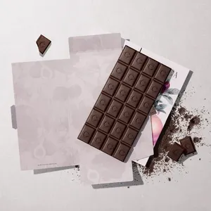 Kotak kemasan Hari Valentine 2024 Kemasan coklat Bar kotak kemasan makanan ringan cetak kustom coklat Bar