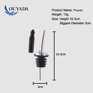 Ouyada nhà máy trực tiếp thép không gỉ Wine Bottle <span class=keywords><strong>pourer</strong></span> Logo - Product Image 4