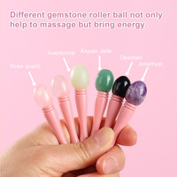 Ensemble de soins de la peau personnalisés Quartz Jade Roller Guasha avec huile essentielle et crème pour les yeux ensemble de rouleau masseur outil de beauté en gros