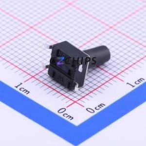 K2-6639SP-N4SC-04 Tactile Switch SMD-4P,6x6mm Switch Single Pole Single Throw Round Button 2.5N Vertical Mount - Product Image 2