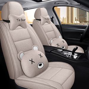 Bequemes Fahren Taille und Hals <span class=keywords><strong>Universal</strong></span> Fit Autos itz kissen mit Kissen Niedlicher süßer Cartoon Voll umwickelt Komplett set - Product Image 3