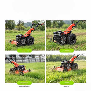 Motoculteur à essence durable à deux roues avec faucheuse et broyeur à fléaux - Product Image 5