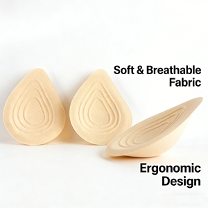 Almohadillas de Esponja para Aumentar el Volumen de los Senos, 1 Par, Transpirables, Súper Suaves, Prótesis Mamarias de Algodón para Mastectomía, Insertos para Sujetador - Product Image 4