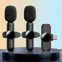 Neues K3 Kabelloses Lavalier-Mikrofon aus Metall HD-Aufnahme Geräuschunterdrückung Leichtgewichtig für Video-Livestreaming Vlogging