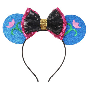 Lazos <span class=keywords><strong>de</strong></span> princesa para niña, diadema <span class=keywords><strong>de</strong></span> Minnie y Mickey, accesorios para el cabello para niña y mujer, tocado para la cabeza, banda para la cabeza para <span class=keywords><strong>fiesta</strong></span> - Product Image 3