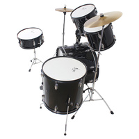 LADE 5 tambours 3 cymbales Batterie de jazz professionnelle classique réglable pour la pratique de la musique pour adultes et enfants