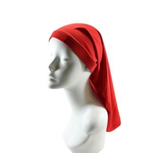 Bonnet de nuit unisexe en polyester extensible, long, style turban, pour sous-hijab, cadeau - Product Image 3