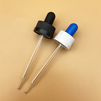 Compte-gouttes de qualité, avec capuchon en plastique et ampoule en caoutchouc et pipette en verre pour cosmétiques, 1oz 2oz 30