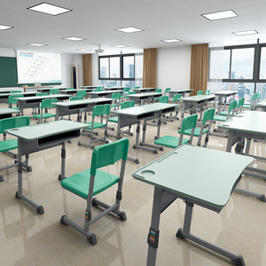 Meubles scolaires, bureau et chaise d'élève en acier durable, mobilier scolaire commercial, ensembles scolaires - Product Image 5