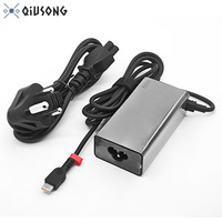 Chargeur USB C 65W pour ordinateur portable Lenovo Thinkpad T14 T14S X1 Yoga Chromebook Type C, charge rapide, fin, léger et portable, cordon d'alimentation