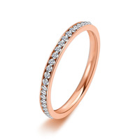 Design de mode Super Mince Femmes Knuckles Anneaux Or Plaqué En Acier Inoxydable Cristal Diamant Anneau