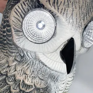 Solar Owl Light Eyes And Sound Owl Decoys For Scarebird