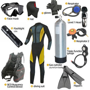 Toptan <span class=keywords><strong>Aqualung</strong></span> Dalış Regülatörü Seti, Basınç Göstergesi ve İkinci Ünite Dalış Ekipmanı ile - Product Image 6