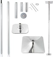 360 degrés pour filature en acier et acier inoxydable Stripper Pole pour l'exercice de fitness à domicile et l'entraînement de danse
