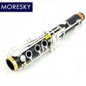 MORESKY Clarinette en ébène plaqué argent 17 clés Bb Sib M63 - Product Image 2