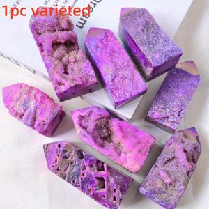 Tour de sphalerite violette Aura, pointe de cristal naturel, spécimen minéral pour l'énergie de guérison, la décoration intérieure et la vente en gros - Product Image 6