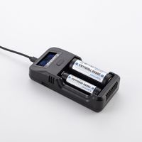 Chargeur de batterie Keeppower Li-ion USB 18650/26650/18500/16650/16340/14500/10440 L2 PLUS avec écran LCD et éclairage LED, certifié CE