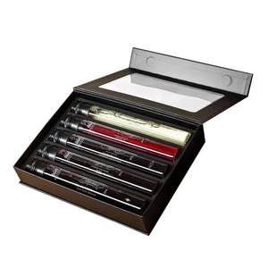 Bouteilles de vin en <span class=keywords><strong>verre</strong></span> borosilicate personnalisées de 50 ml et 100 ml avec logo personnalisé, <span class=keywords><strong>tube</strong></span> à vin en <span class=keywords><strong>verre</strong></span>, <span class=keywords><strong>tube</strong></span> à <span class=keywords><strong>whisky</strong></span> avec emballage - Product Image 3