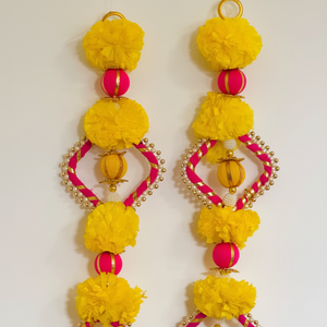 Decoración de templo de caléndula, decoración de fiestas y festivales, decoración de bodas, decoración colgante de pared, decoración Pongal Onam, decoración de escenario - Product Image 1