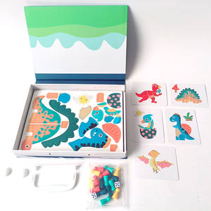 Libro tranquillo per bambini attività di apprendimento precoce pasta Puzzle abbinamento <span class=keywords><strong>giochi</strong></span> da tavolo per bambini educativo occupato libro giocattolo per ragazzi e ragazze - Product Image 4