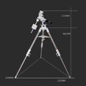 Telescopio Zoom ad alta potenza grande calibro rifrattore in alluminio per adulti per osservazioni all'aperto modello 80900 - Product Image 2