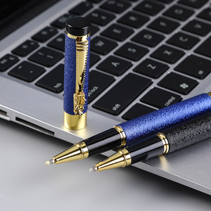 GemFully Supplier Stationery Items Wholesale Laser Engraved Gifts <strong>Pen</strong> Blue Ink Metal Dragon <strong>Pens</strong>
