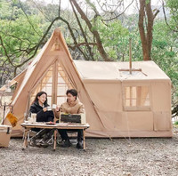Tentes de camping gonflables de nouvelle conception, avec 2 chambres, résistantes au vent et à l'eau