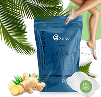 Nouveauté OEM ODM : Patchs détoxifiants pour les pieds au gingembre et aux herbes chinoises, nettoyage en profondeur, patchs naturels pour le sommeil, pour hommes et femmes