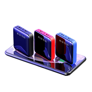 Free Sample 10000mah Powerbanks 10000 Mah Portable Mobile Charger 2 Usb Mirror Mini Power Bank for All Phone