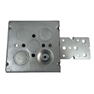 Hộp vuông thép mạ kẽm 4 inch với vít nối đất được nâng lên hộp kim loại hàn với knockouts đồng tâm và khung phía trước - Product Image 2