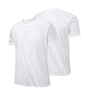 Dropshipping atletik yüksek kalite 100% Polyester düzenli Fit spor giyim Tee kollu erkek eğitim T-shirt Set - Product Image 6