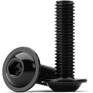 สกรูหัวจมซ็อกเก็ตสลักเกลียว1/4-20หัวสกรูตัวเชื่อมต่อเฟอร์นิเจอร์ไม้304สแตนเลสสีดำ - Product Image 6