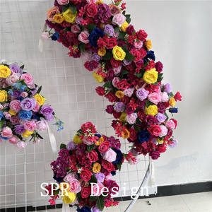 Bouquet de mariée SPR décorations de plantes artificielles fleur décorative plantes en gros soie plastique fournitures de mariage décoration - Product Image 4