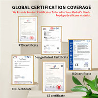 Gobelet à collation pour bébé en silicone détachable 2-en-1 avec couvercle, bol à ventouse pour le sevrage, sans BPA, ensemble de vaisselle pour enfants