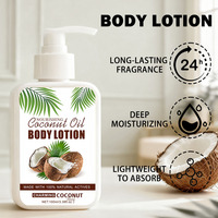 Lotion Corporelle Hydratante et Nourrissante au Goût de Noix de Coco DK-1009 100ml – Exclusivité Transfrontalière DK – Prévient les Dérangements Cutanés
